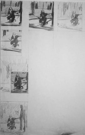Study for Echo, 1987. Graphite on paper, 17 x 14 inches. MP D-330