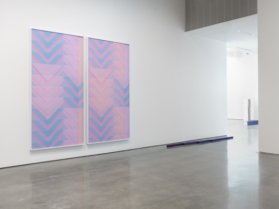Sara VanDerBeek's exhibition Pieced Quilts, Wrapped Forms