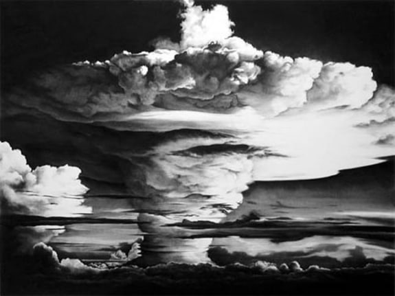 Mike Test (Head of Goya), 2003. Charcoal on mounted paper, 72 x 96 inches. MP D-532