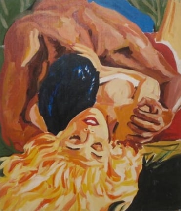 Sisters, 1982. Acrylic on board, MP 44
