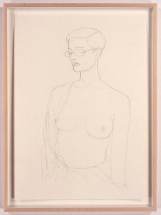 Anne, 2005. Pencil drawing on paper, 23.4 x 16.5 inches. MP D-5