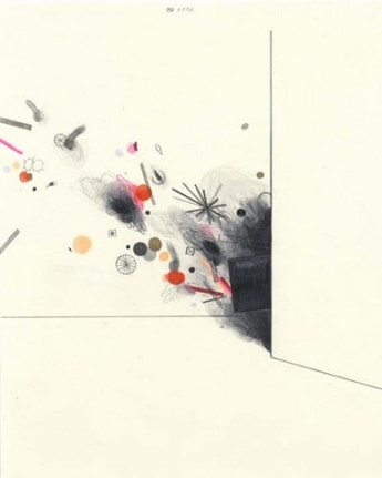 A Bunch of Fucking Dicks, 2003. Graphite, ball point pen, ink and colored pencil on paper, 10 1/2 x 8 inches. MP D-78