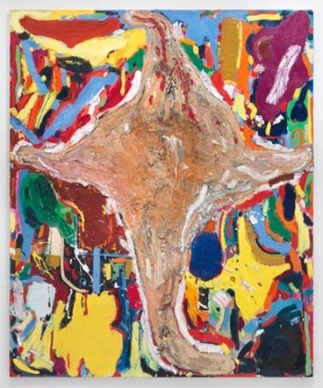Nicht fürchten! (Don't Be Scared!), 2009. Oil on canvas, 110 1/2 X 90 1/2 inches (280.7 x 229.9 cm). MP 42