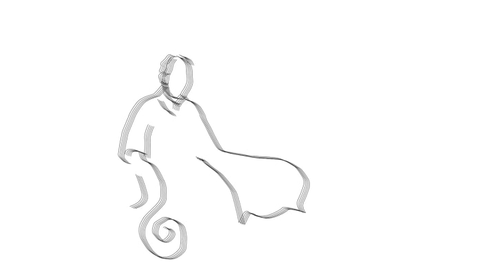 Alterity Line (still), 2017. HD video animation, no sound, 55" looped duration.