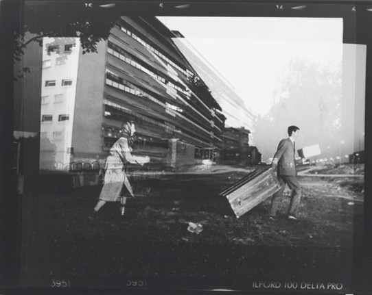 Recalling Frames, 2010. Black and white photograph, 42 x 52 3/4 inches (frame size) (106.7 x 134 cm). MP P-1