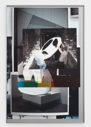 Afterform, 2013. Inkjet prints collaged and mounted on alubond, Image 59.06 x 39.37 inches (150 x 100 cm), Frame 59 1/4 x 39 1/2 inches (150.5 x 100.3 cm).