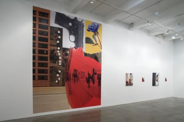 "Sucked In, Blown Out, Obviously Indebted or One Foot in Front of the Other," installation view, 2008. Metro Pictures, New York.