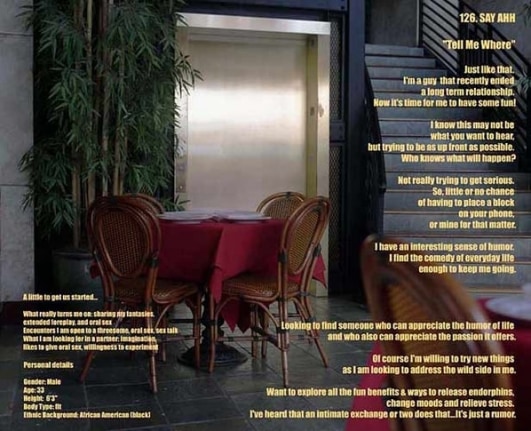 126. Say Ah, 2004. C-print backmounted to plexi, 13 x 19 inches (33 x 48.3 cm). MP 797