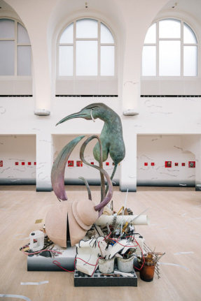 Mother Tongue. Installation view, 2020. Kestner Gesellschaft, Hanover. Photo: Rafael Heygster.