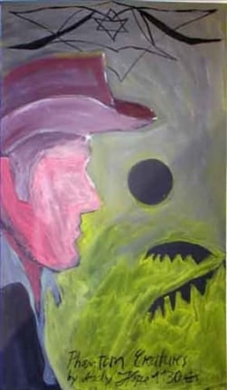 Phantom Creatures, 2006. Oil on board, 20.28 x 11.61 inches (51.5 x 29.5 cm). MP 1