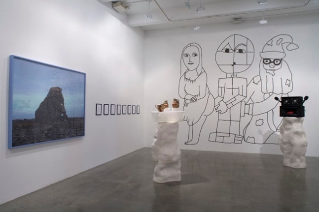 Olaf Breuning Installation view, 2008