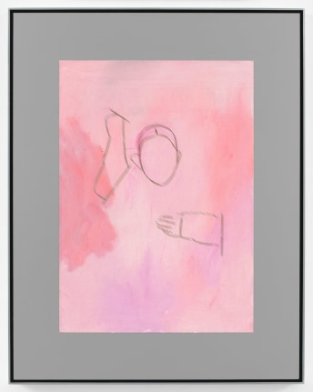 Alterity Line, 2002-2017. Oil paint on canvas mounted to dibond with laser etching, Dibond 22 1/16 x 17 3/16 inches (56 x 43.7 cm), Frame 22 1/2 x 17 3/4 inches (57.2 x 45.1 cm).