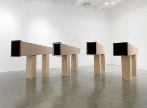 Time Tubes by Andy Hope 1930, 2010, installation view. Metro Pictures, New York.