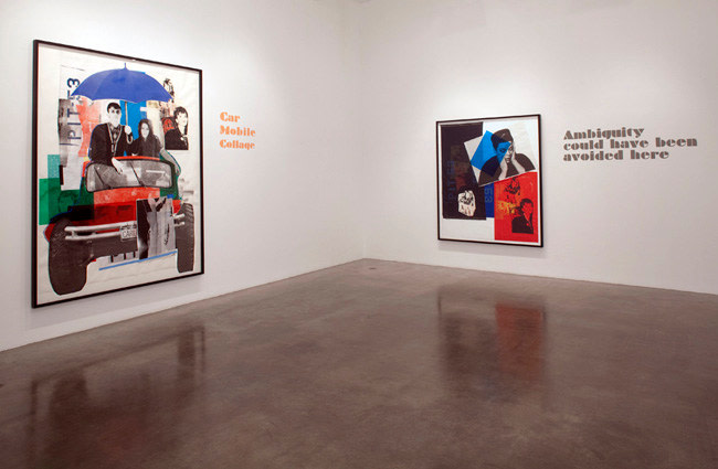 Paulina Olowska, installation view, 2009. Metro Pictures, New York.