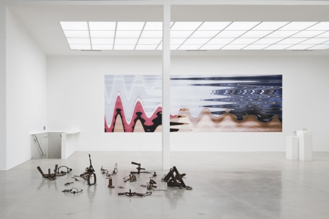 Formica (adjusted to fit, distorted for the times, slippery slope 3), 2011/2012/2015/2018. In Other Mechanisms. Installation view, 2018. Secession, Vienna. Photo: Peter Mochi.