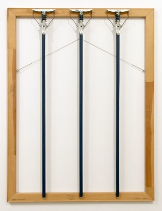 B. Wurtz sculpture 'Three Blue Mops'