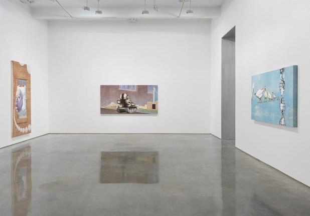 Jim Shaw, "I Only Wanted You to Love Me." Installation view, 2014. Metro Pictures, New York.
