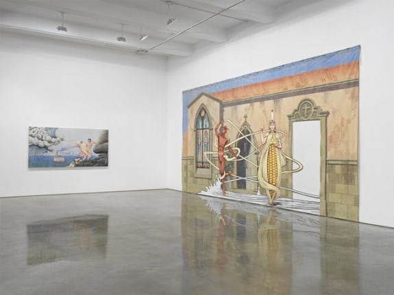 Jim Shaw, "I Only Wanted You to Love Me." Installation view, 2014. Metro Pictures, New York.
