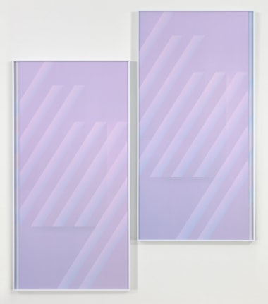Eternal Triangle, Dusk, 2016. 2 digital C-prints, Each 117 7/8 x 100 3/4 inches (299.4 x 255.9 cm).