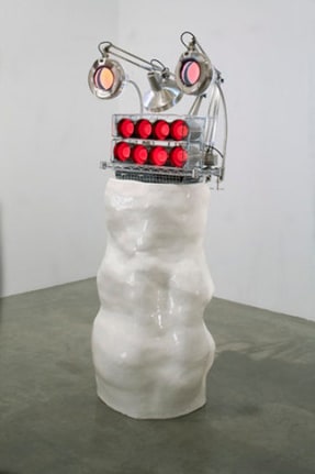 Lighthead, 2008 ceramic and mixed media