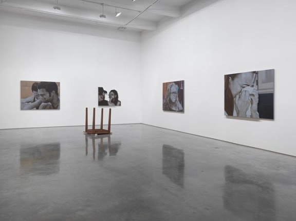 John Miller, "Here in the Real World." Installation view, 2015. Metro Pictures, New York.