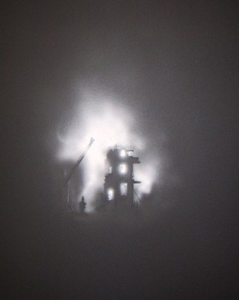 Untitled, 1980 (Detail). Acrylic on canvas, 94 x 59 inches.