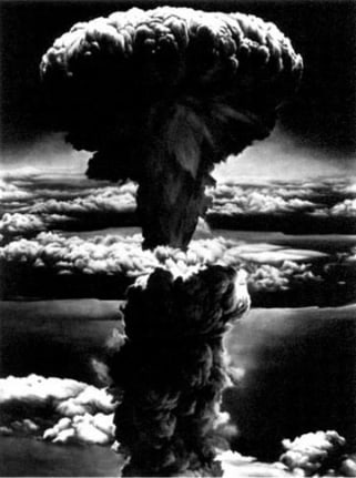 Untitled (Nagasaki, B), 2003. Charcoal on mounted paper, 96 x 72 inches. MP D-552