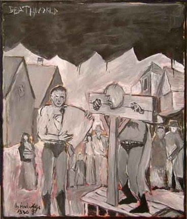 Deathworld, 2005. Oil on board, 24.61 x 20.08 inches (62.5 x 51 cm). MP 5