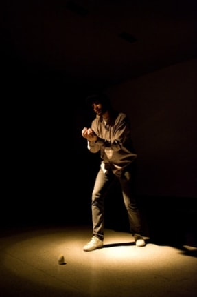 hahn / huhn (From the work hahn / huhn, 2003 – ongoing), 2008. Performance, MUMOK, Vienna