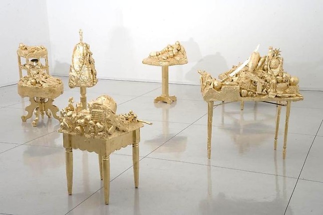 &quot;The New Honeymooners,&quot; installation view, 2008. Metro Pictures, New York.