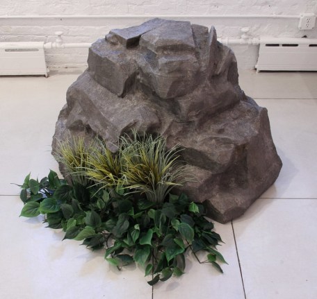 Untitled, 2012. Insulation foam board, skim coated with concrete, glitter, ink, concrete hardner, acrylic paint,