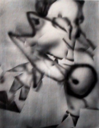 Untitled, 1979. Airbrush and pencil on paper, 14 x 10 5/8 inches. MP d-207