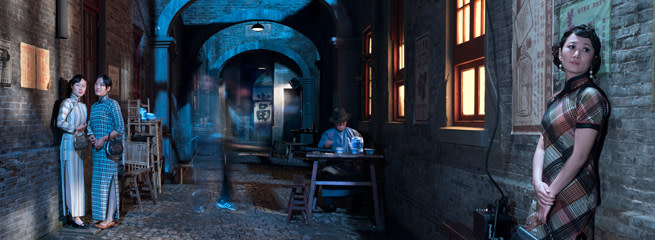 Blue Goddess (Ten Thousand Waves), 2010. 2 Endura Ultra photographs, 70.87 x 106.3 inches each (180 x 270 cm). MP 78