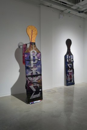 Wickerham & Lomax sculpture 'Frat Paddles'