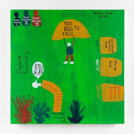 Halim Flowers painting 'Too Big to Fail'