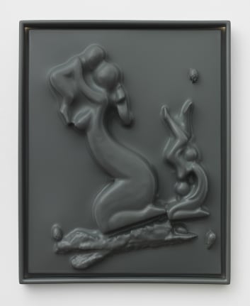 Fish, 2018. HDPE, Wood, 27 7/8 x 22 3/8 x 3 inches (70.8 x 56.8 x 7.6 cm).