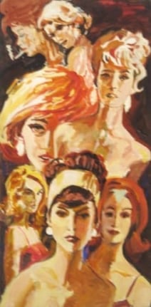 The Seven Sisters, n.d. Acrylic on canvas, 36-1/4 x 18 inches (90.8 x 45.7 cm). MP 3