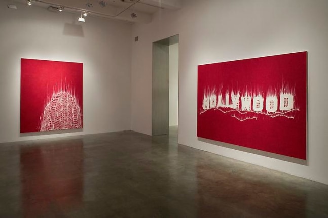 &quot;Night of the Fires,&quot; installation view, 2008. Metro Pictures, New York.