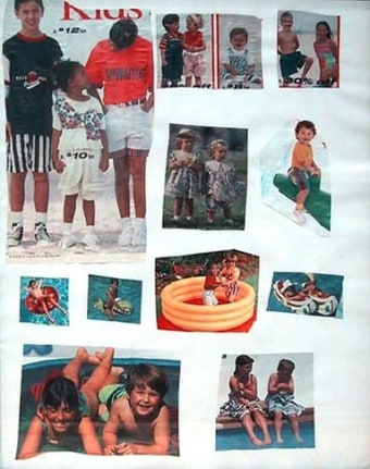 Mike Kelley, Options of Coupledom, 1995. Collage on paper, 14 x 10-5/8 inches. MP 9524