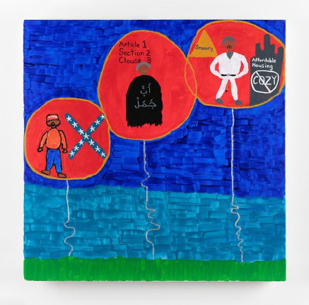 Halim Flowers painting 'Jeff Coons'