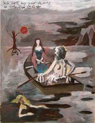 We will buy your dreams, 2006. Oil on board, 22.24 x 16.93 inches (56.5 x 43 cm). MP 3