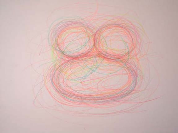 Study for Pet, 2003. Acrylic on Paper, 16 7/8 x 19 7/8 inches (Framed). MP D-479
