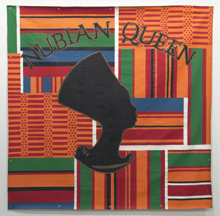 Nubian Queen, 1993. Latex on tarpaulin, 96 x 96 inches (243.8 x 243.8 cm).