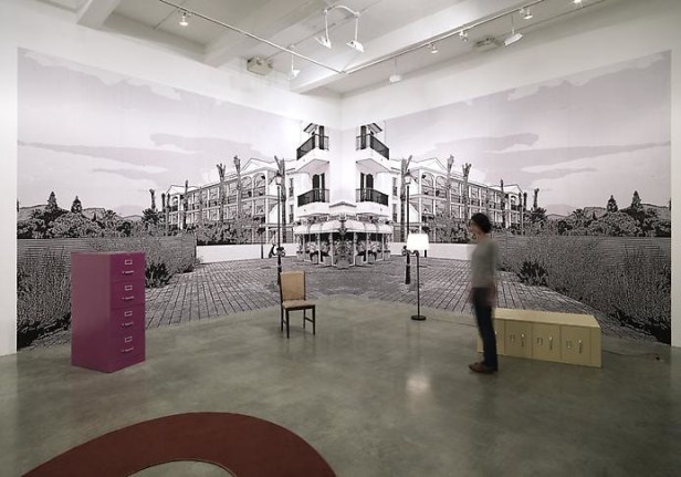 "Suburban Past Time," installation view, 2012. Metro Pictures, New York.