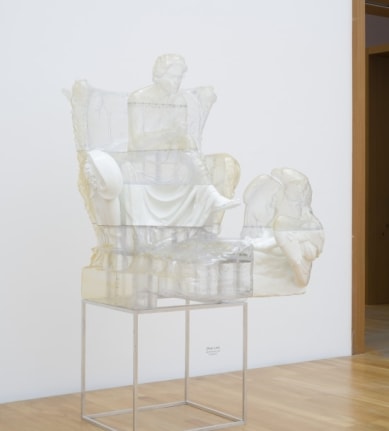 Beethoven, 2017. SLA printed resin, Aluminum, paint. "Klinger 2020," installation view, 2020.