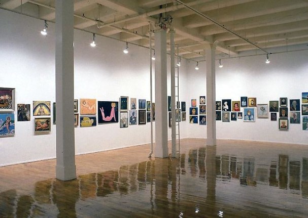 &quot;Thrift Store Paintings,&quot; installation view, 1991. Metro Pictures, New York.