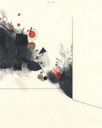 Screw You Peek-A-Boo, 2003. Graphite, ball point pen, ink and colored pencil on paper, 10 1/2 x 8 inches. MP D-70