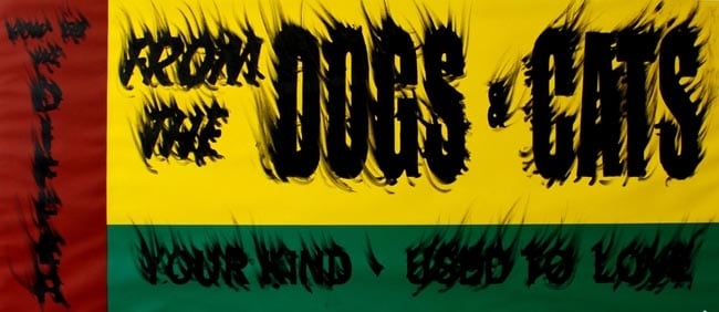 Gary Simmons Dogs & Cats, 2008