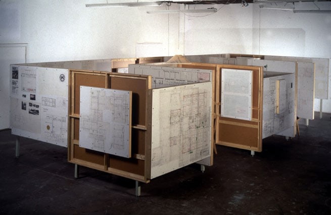 A Continuous Screening of Bob Clark's Film "Porky's" (1981), the Soundtrack of which has been Replaced with Morton Subotnik's Electronic Composition "The Wild Bull", and Presented in the Secret Sub-Basement of the Gymnasium Locker Room, 2002. MP 02-4