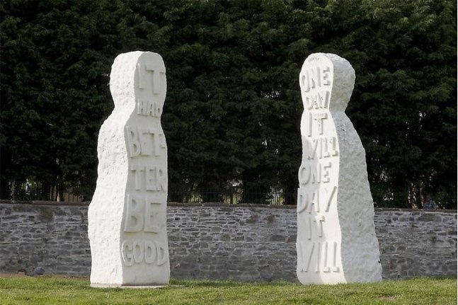 "The Couple," public installation, 2009. St. Paul's Park, Bristol.